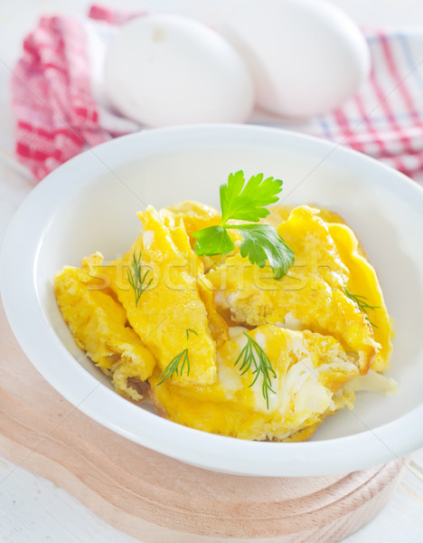 продовольствие яйцо куриные цвета завтрак стали Сток-фото © tycoon