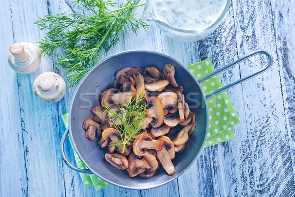 Frito setas salud cena placa cocina Foto stock © tycoon