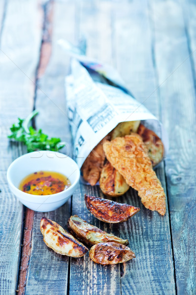 fish and chips Stock photo © tycoon