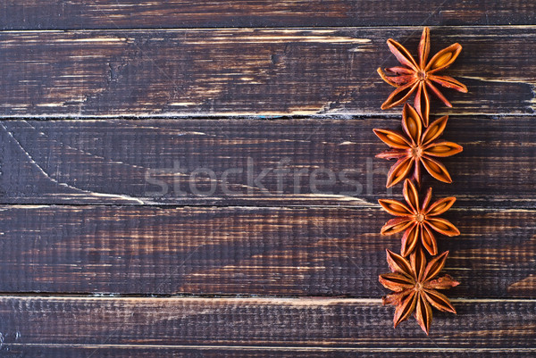anise on wooden board Stock photo © tycoon