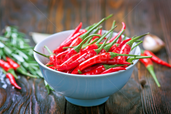 Aroma Spice Rood hot chili zout Stockfoto © tycoon