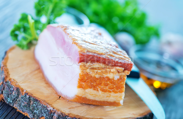 smoked lard Stock photo © tycoon