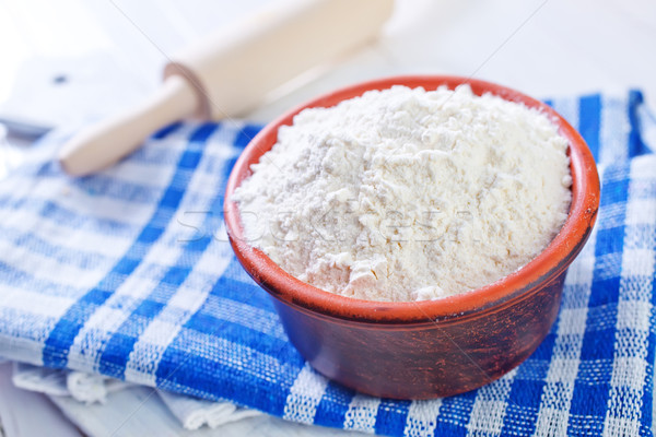 Foto d'archivio: Farina · tavola · pane · bianco · agricoltura · pin