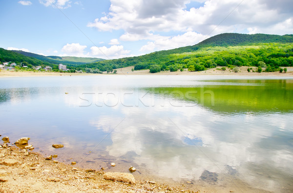 Lac plage ciel eau nature paysage [[stock_photo]] © tycoon