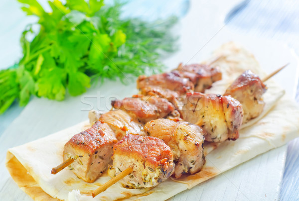 kebab on lavash Stock photo © tycoon