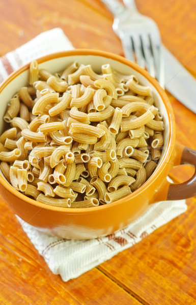 Stock photo: raw pasta