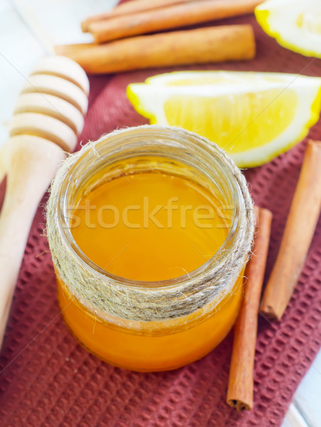 Limón medicina color postre cocinar miel Foto stock © tycoon