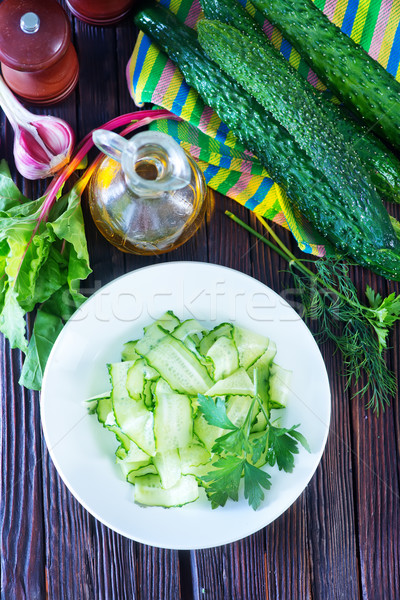 Stock photo: salad cucumber