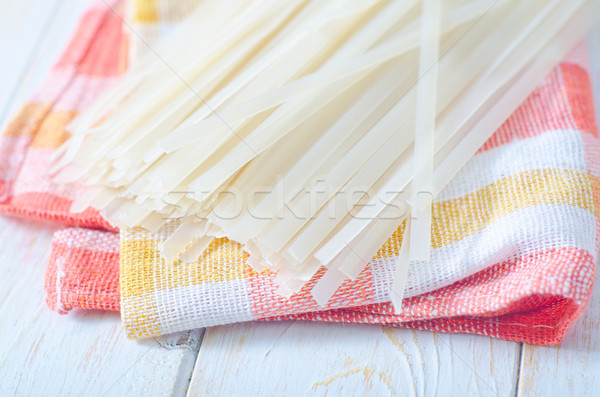 Reis Nudeln Hintergrund Farbe asian weiß Stock foto © tycoon