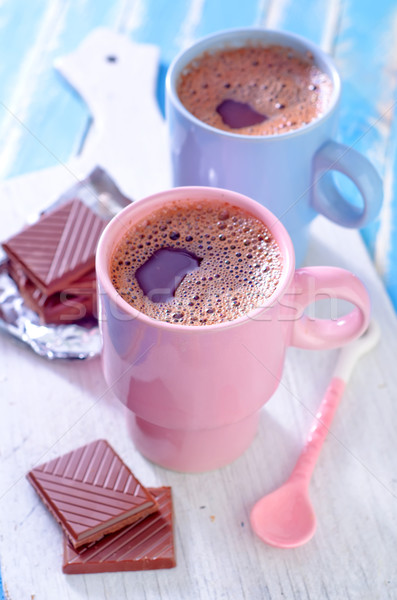 cocoa drink with chocolate Stock photo © tycoon