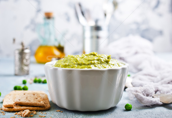 Stock photo: mashed green peas