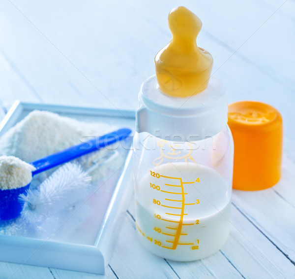 Babyvoedsel voedsel achtergrond melk fles kleur Stockfoto © tycoon
