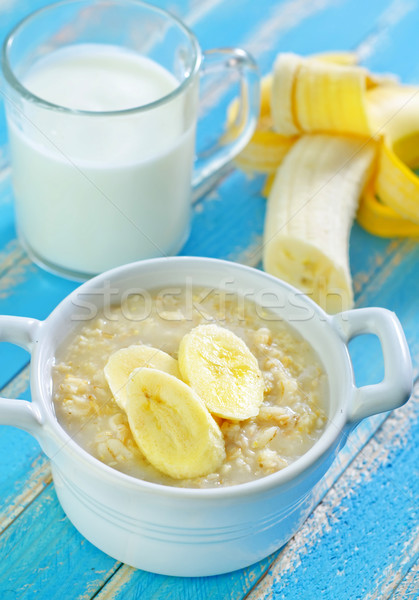 Сток-фото: овсяный · банан · продовольствие · фон · кукурузы
