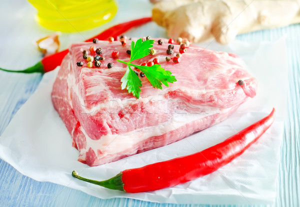 Fleisch Essen Blut Hintergrund Kuh Stock foto © tycoon