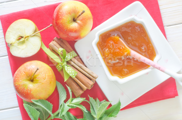 jam and apples Stock photo © tycoon
