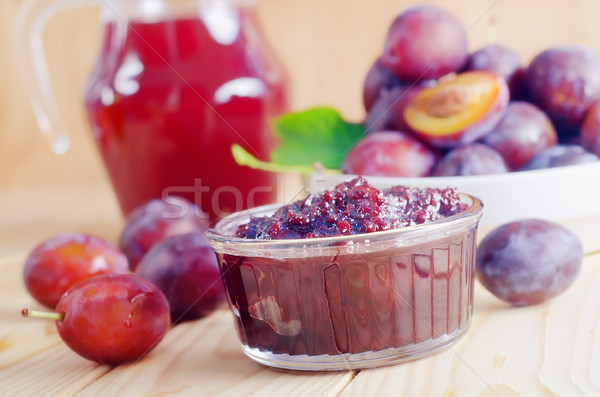 plum with jam Stock photo © tycoon