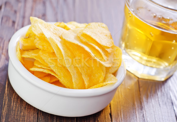 chips from potato Stock photo © tycoon