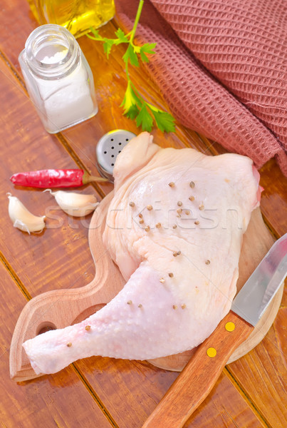 Stock photo: chicken leg