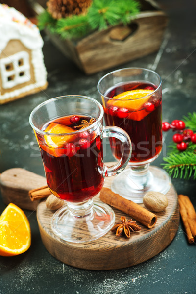 Noël boire fruits épices vin [[stock_photo]] © tycoon