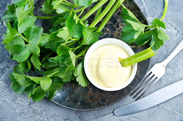celery with sauce Stock photo © tycoon