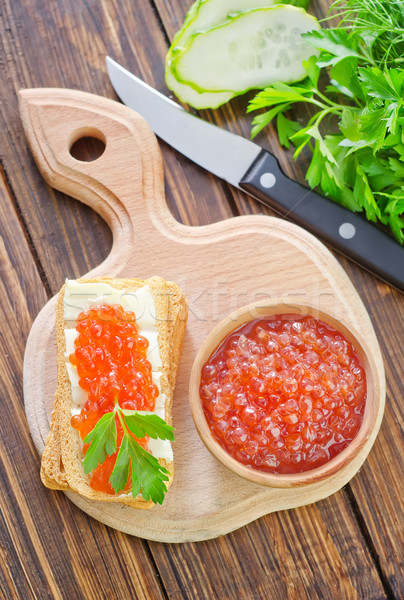 caviar on bread Stock photo © tycoon
