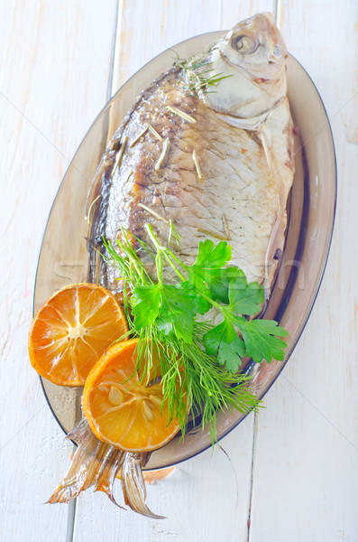 baked fish Stock photo © tycoon