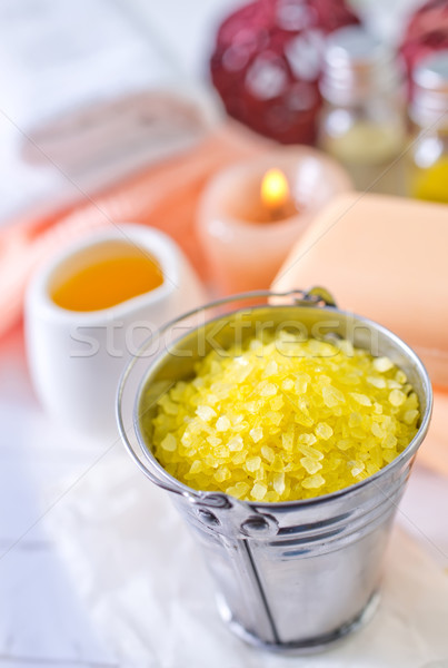 sea salt and soap Stock photo © tycoon