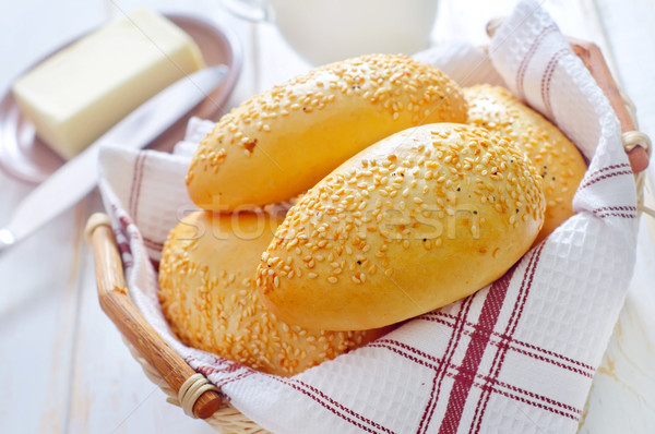 朝食 パン 生活 ナイフ 脂肪 食べ ストックフォト © tycoon