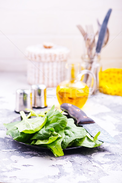 raw spinach Stock photo © tycoon