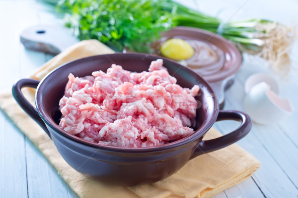 мяса продовольствие кухне таблице красный белый Сток-фото © tycoon
