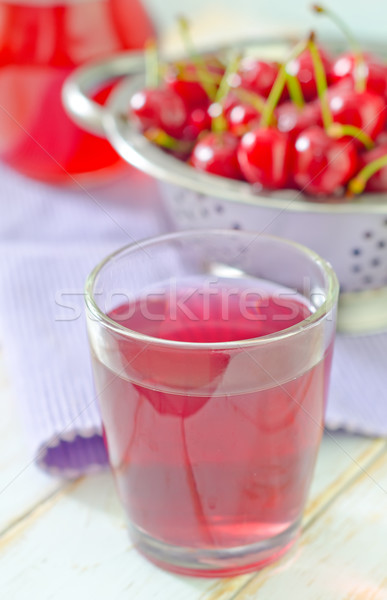 cherry juice Stock photo © tycoon