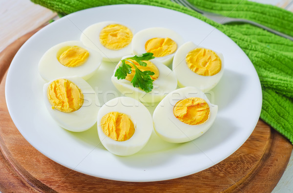 boiled eggs Stock photo © tycoon