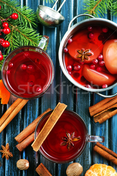 Christmas pić przyprawy tabeli drzewo Zdjęcia stock © tycoon