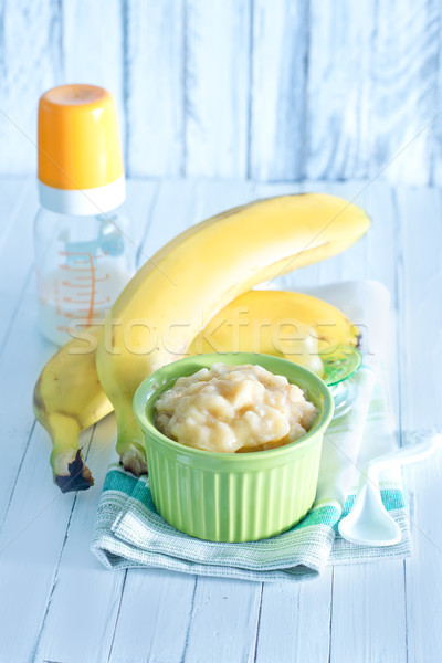 Alimento para bebé tazón mesa alimentos nino casa Foto stock © tycoon
