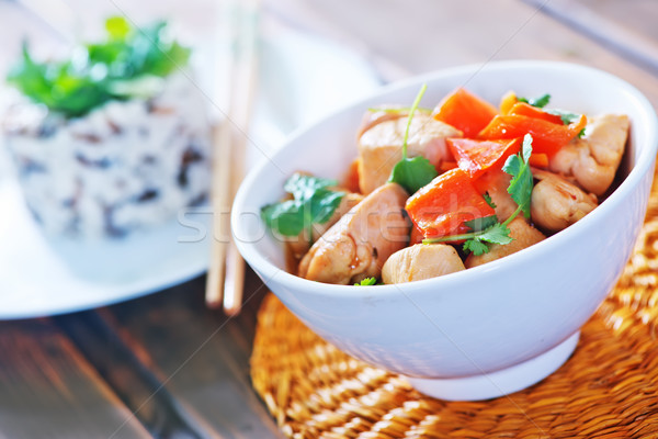 fried vegetables Stock photo © tycoon
