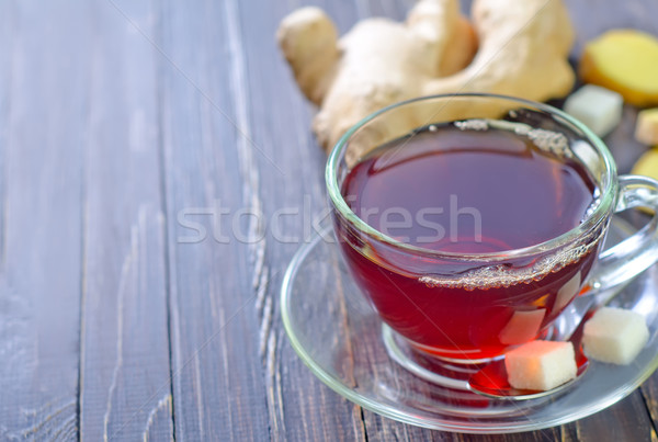 świeże herbaty imbir żywności asian cięcia Zdjęcia stock © tycoon