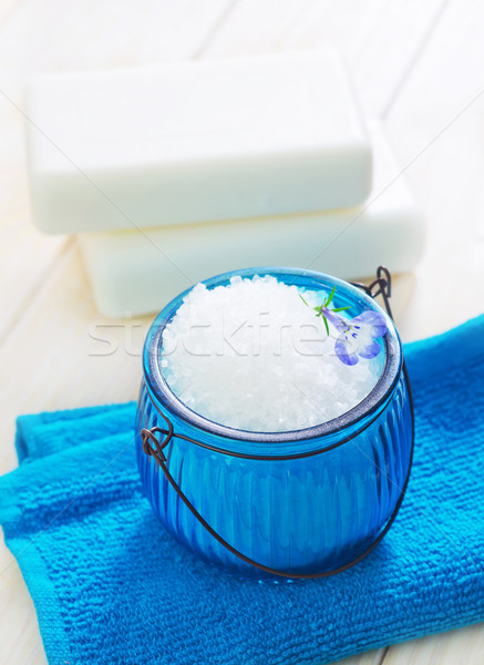 Sal do mar saúde beleza bar azul relaxar Foto stock © tycoon