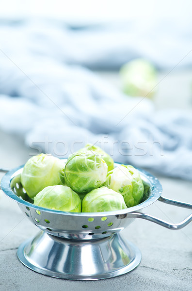 Asztal stock fotó étel zöld saláta Stock fotó © tycoon