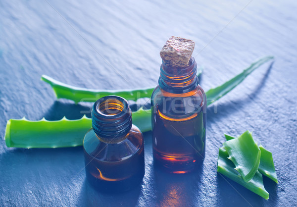 Aloe olaj levél gyógyszer üveg fürdő Stock fotó © tycoon