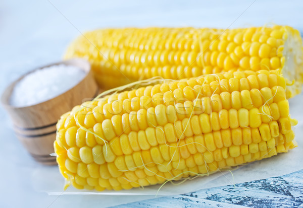 Stock fotó: Csemegekukorica · háttér · zöld · kukorica · mezőgazdaság · zöldség