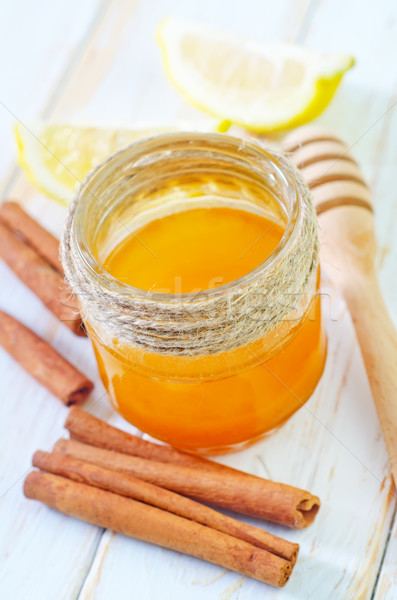 Citrom gyógyszer szín desszert szakács méz Stock fotó © tycoon