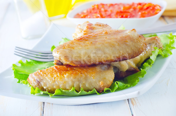 fried chicken wings Stock photo © tycoon