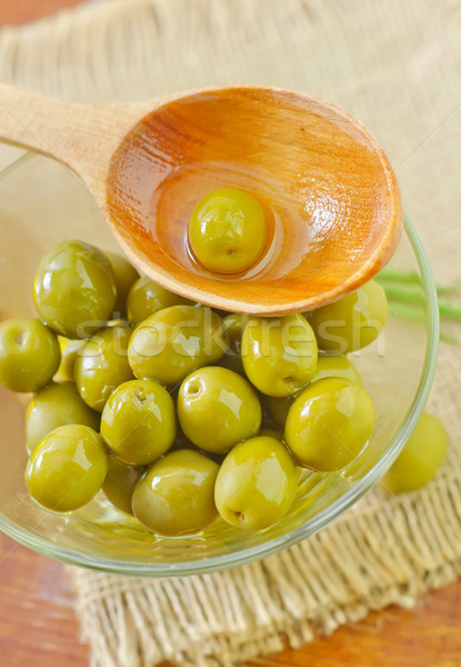 green olives Stock photo © tycoon