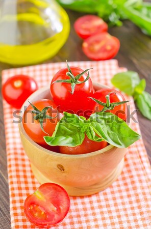 Tomate vidrio rojo vegetales ajo saludable Foto stock © tycoon