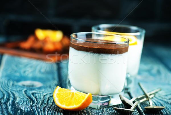 Pustyni mleka czekolady przyprawy żywności Zdjęcia stock © tycoon