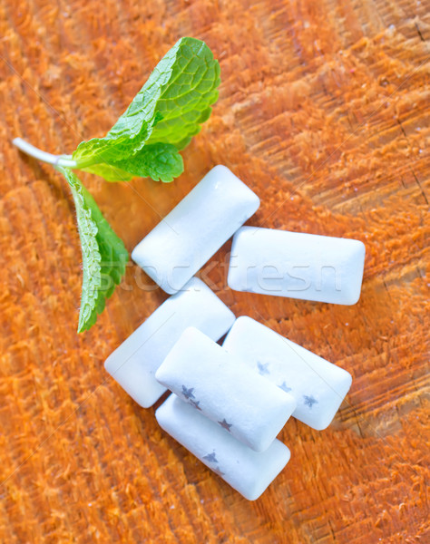 Menta gum natura foglia impianto bianco Foto d'archivio © tycoon