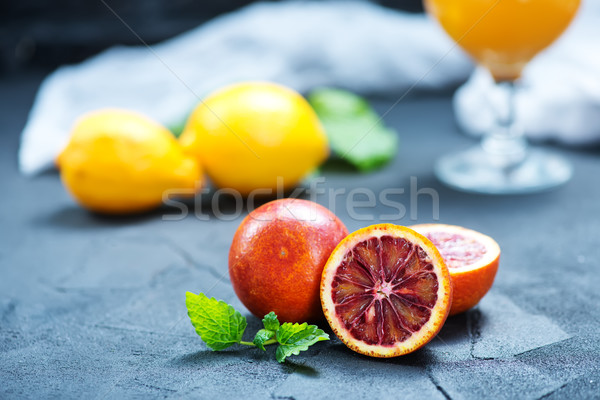 orange juice and orange Stock photo © tycoon