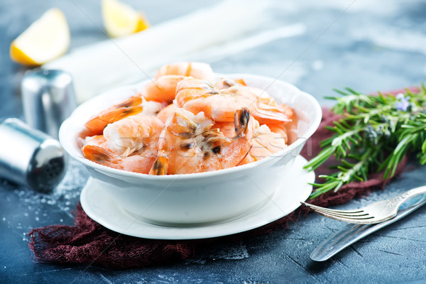 boiled shrimps Stock photo © tycoon