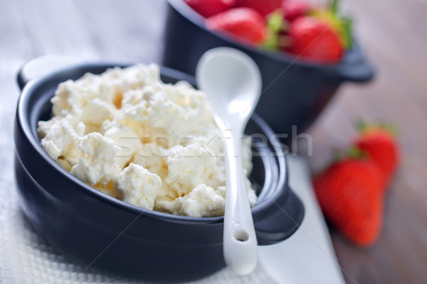 Chalet fraise maison fond cuisine fromages [[stock_photo]] © tycoon