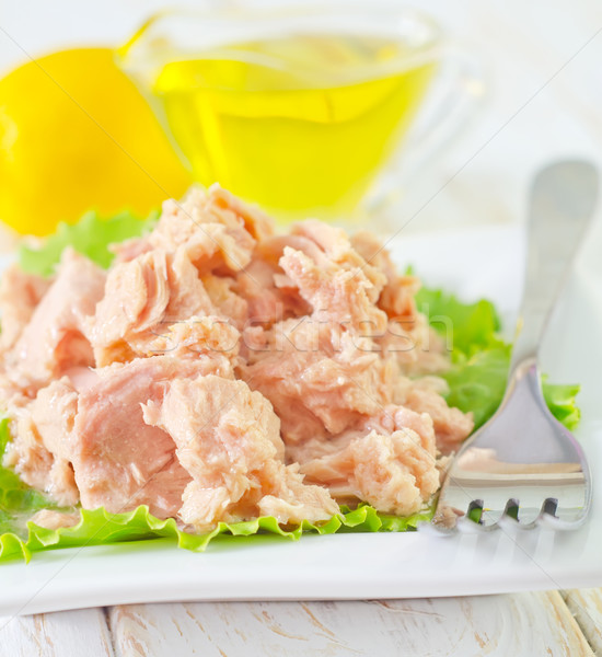 Stock photo: salad from tuna